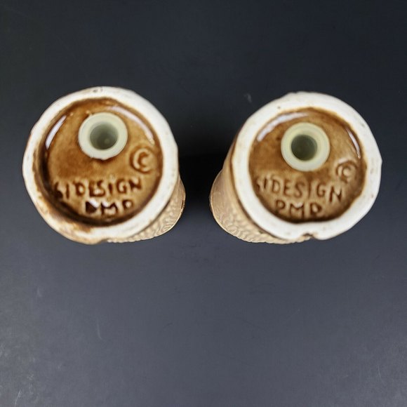 Dining Vintage Pmp Paul Marshall Products Tiki Salt Pepper Shakers 4